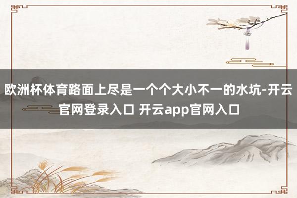 欧洲杯体育路面上尽是一个个大小不一的水坑-开云官网登录入口 开云app官网入口